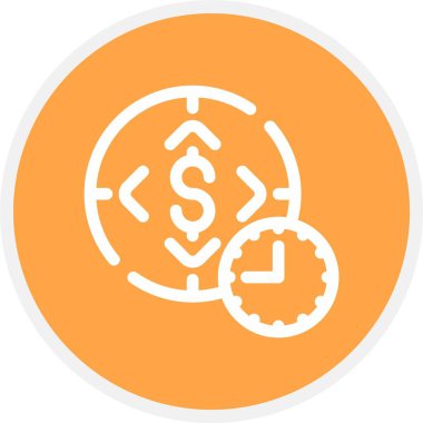 vektör para simgesi illüstrasyonu