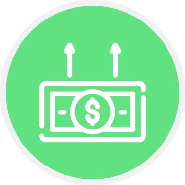 Dolar simgesi vektör illüstrasyonu