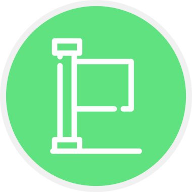 Benzersiz bayrak vektör simgesi