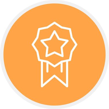 Yıldız simgesinin vektör illüstrasyonu