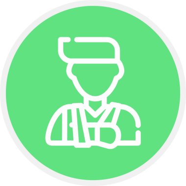 Vektör Adam simgesi, basit illüstrasyon