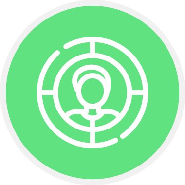 vektör hedef simgesi illüstrasyonu