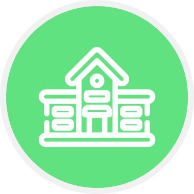 güzel yapı çizgisi vektör simgesi