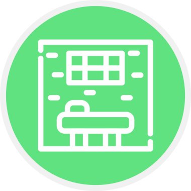 Modern bir simgenin vektör illüstrasyonu