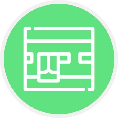 Web satırı vektör simgesi.