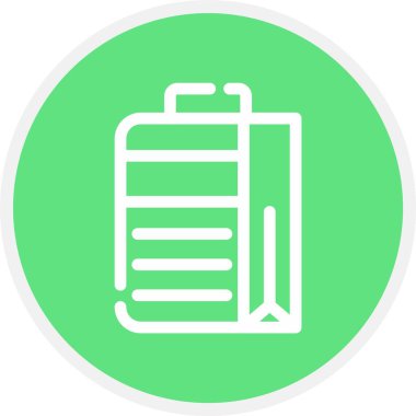 Benzersiz Benzin İstasyonu Vektör Hattı Simgesi