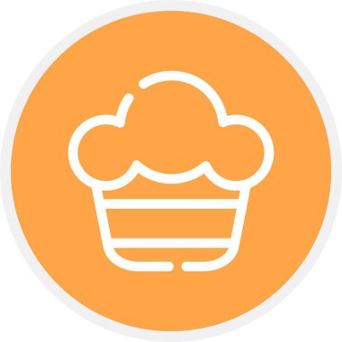 Eşsiz pasta vektörü simgesi