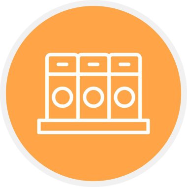 Eşsiz Isıtıcı Satırı Vektör Simgesi