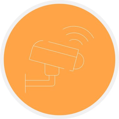 CCTV simgesi, vektör çizimi