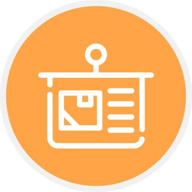 vektör raporu düz biçim simgesi