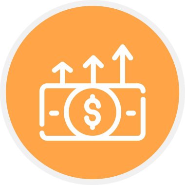 Para değişimi. Web simgesi basit tasarım