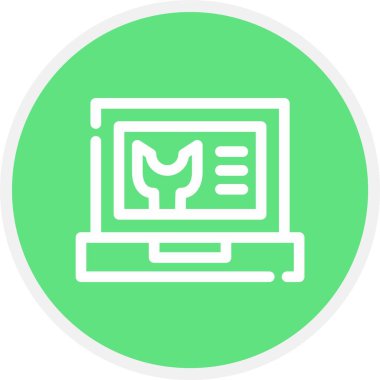 vektör dizüstü simgesi illüstrasyonu