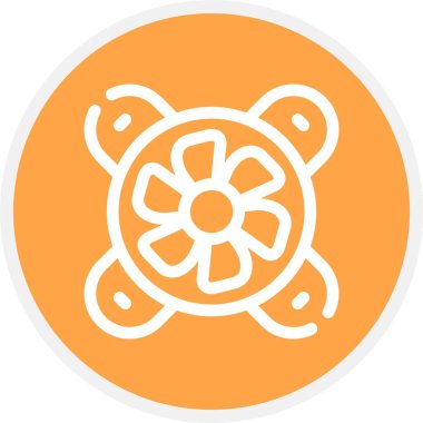 beautiful flower vector line icon