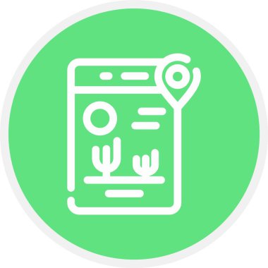 vektör lcd simgesi illüstrasyonu