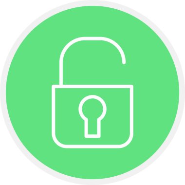 ikon vektör illüstrasyonunu kilitle