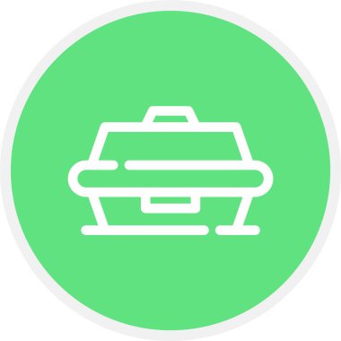 Bagaj Vektörü Kabartma Simgesi Tasarımı