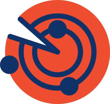 Kırmızı kalpli bir adamın vektör çizimi