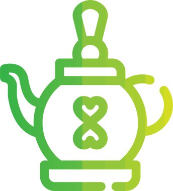 çay fincanı simgesi, vektör illüstrasyonu