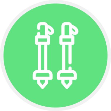 Beyaz arka planda izole edilmiş iki çapraz kılıç simgesi. resimleme