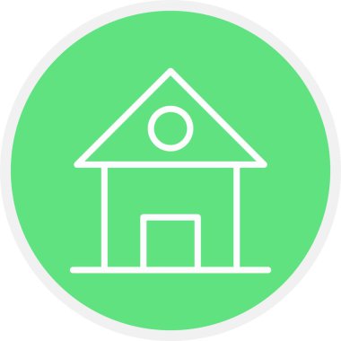 Benzersiz ev vektör simgesi