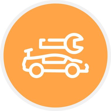 araba simgesi vektör illüstrasyonu