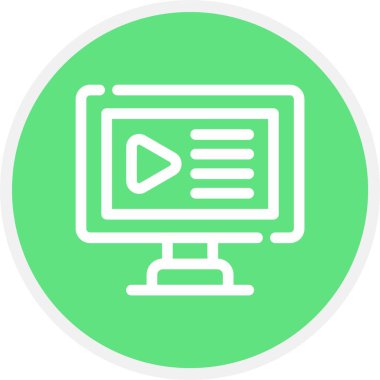 video simgesi vektör illüstrasyonu