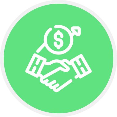 vektör parası düz biçim simgesi