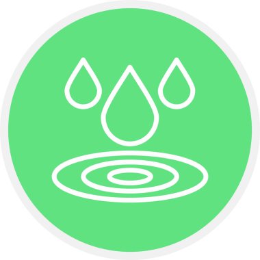 Eşsiz su damlası vektör çizgisi simgesi