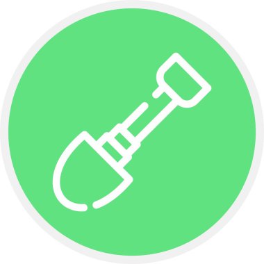 Benzersiz Kürek Vektörü Kabartma Simgesi