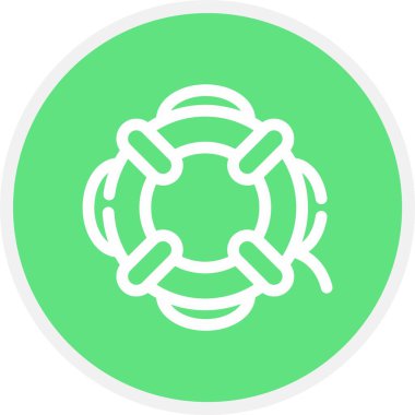 Benzersiz fan çizgisi vektör simgesi