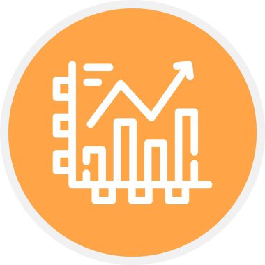 grafik simgesinin vektör illüstrasyonu
