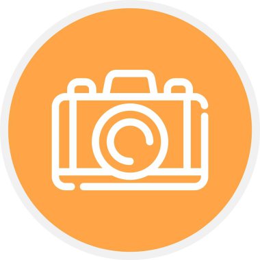 Kamera. Web simgesi basit illüstrasyon