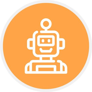 Robot simgesi, vektör çizimi