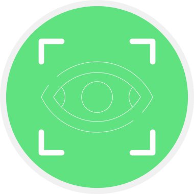 Göz simgesi vektör illüstrasyonu