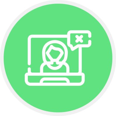 iletili bilgisayar, web simgesi basit tasarım