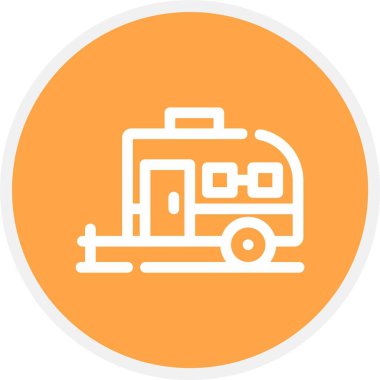 Tren simgesinin vektör illüstrasyonu