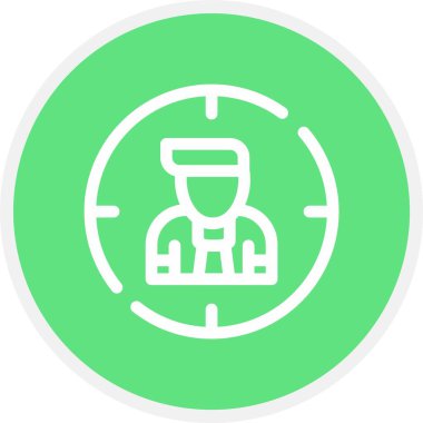 Benzersiz erkek vektör simgesi