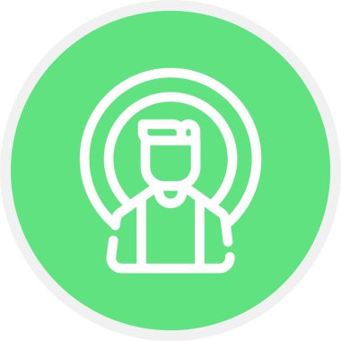 eşsiz kullanıcı vektör çizgisi simgesi