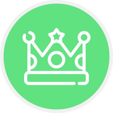 taç simgesi vektör illüstrasyonu