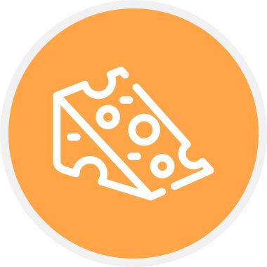 Pizza ikonu vektör illüstrasyonu