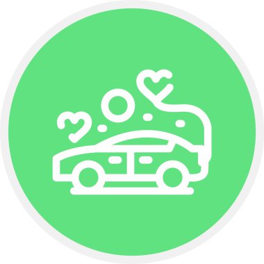 araba simgesi, vektör illüstrasyonu