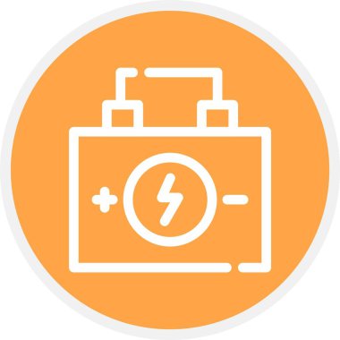 pil simgesi, vektör illüstrasyonu