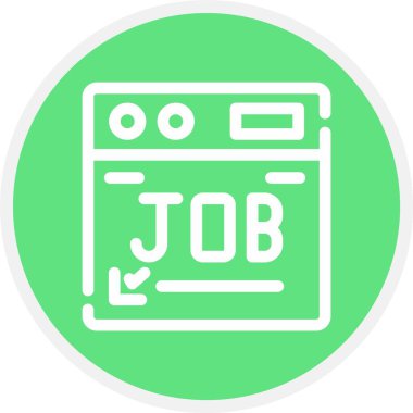 iş etiketi vektör simgesi modern basit illüstrasyon