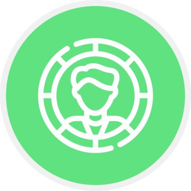 Bir kadın simgesinin vektör illüstrasyonu