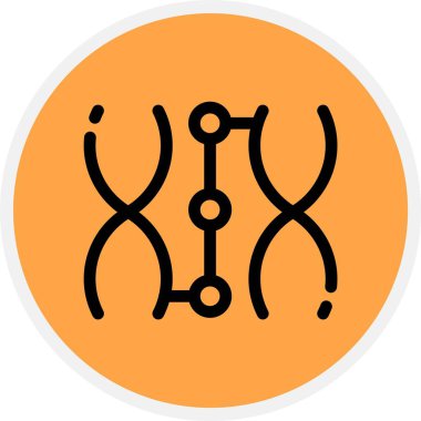 DNA yapısının vektör simgesi