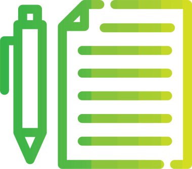 Kağıt simgesinin vektör illüstrasyonu