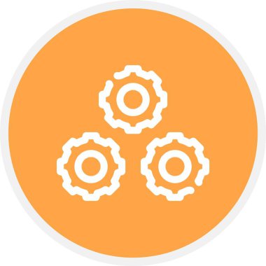 dişli vektör simgesi modern basit vektör çizimi