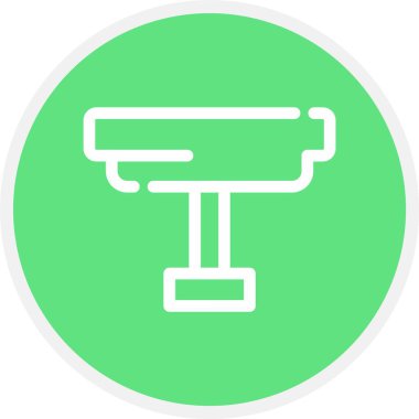 vektör cctv düz biçim simgesi