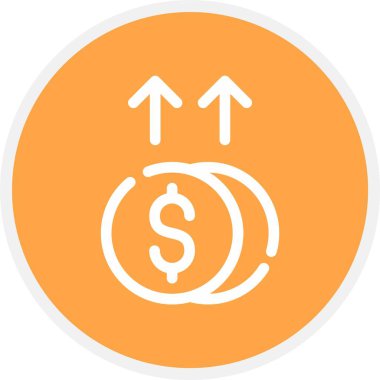 Web Kullanımı için Kâr, Basit Vektör İllüstrasyonu