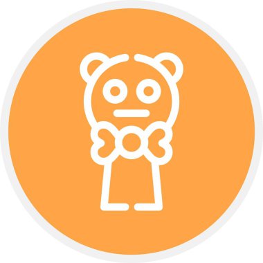 vektör ayı başı simgesi